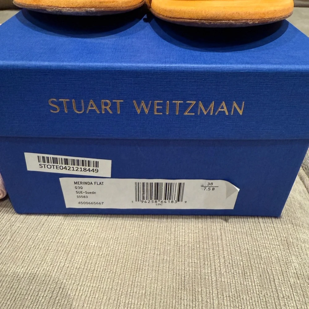 Stuart Weitzman Merinda Suede Sandals with Ankle Wrap - Picture 3 of 9